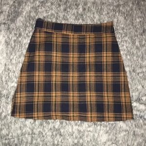 Mini plaid skirt